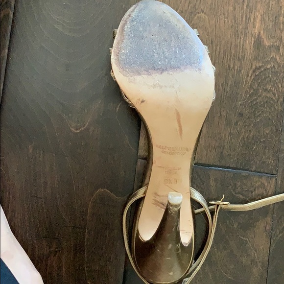 Ralph Lauren collection bronze sandals heels - Picture 4 of 4